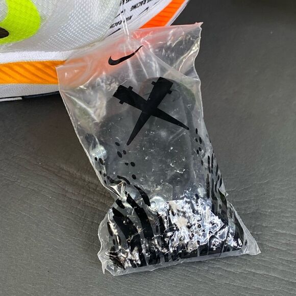 Men's Nike Zoomx Dragonfly XC White Black Total Orange  Size 14 - Picture 5 of 12